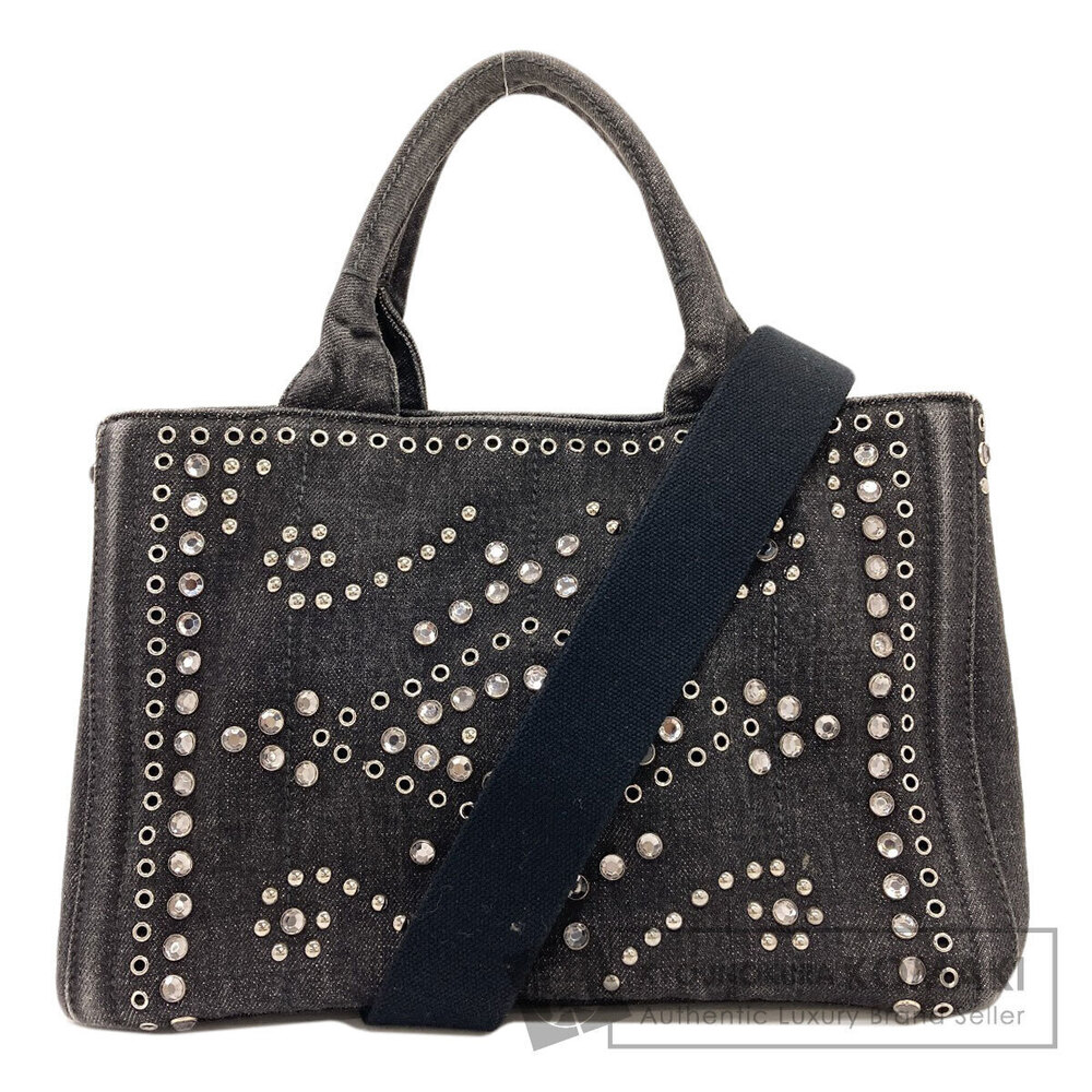 Prada Canapa Tote Bag Denim
